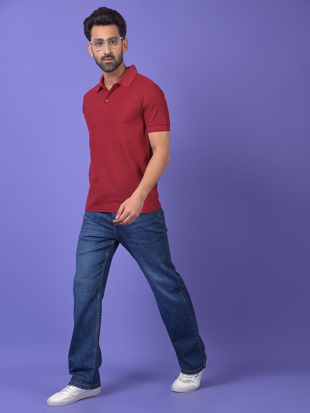 ROYAL MAROON+BLACK POLO COMBO