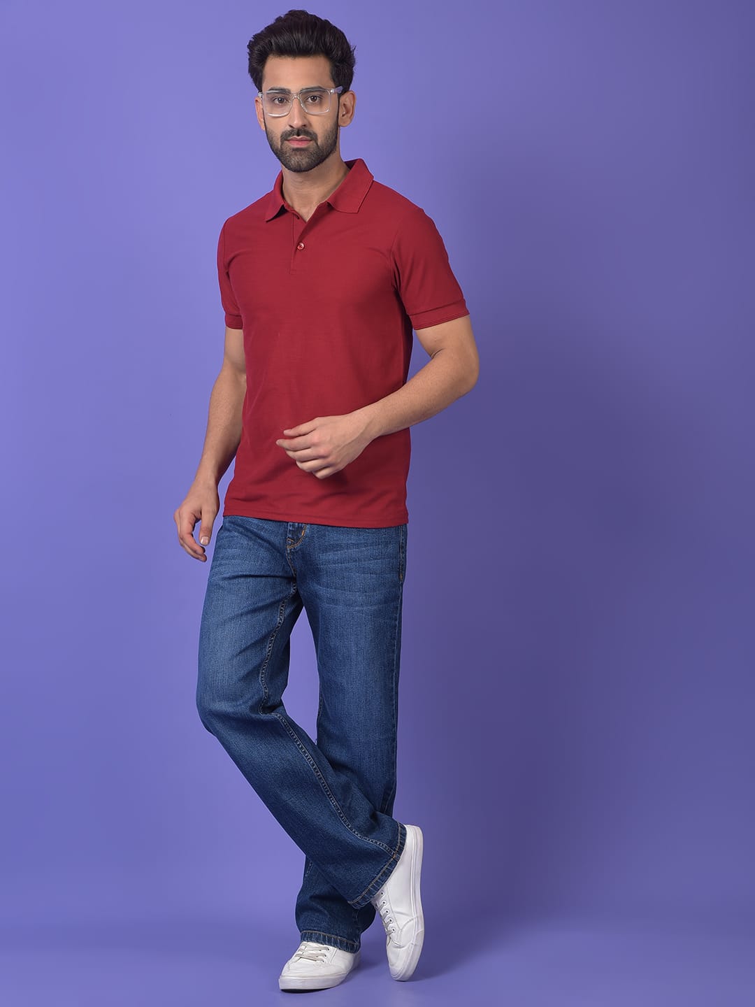ROYAL MAROON+BLACK POLO COMBO