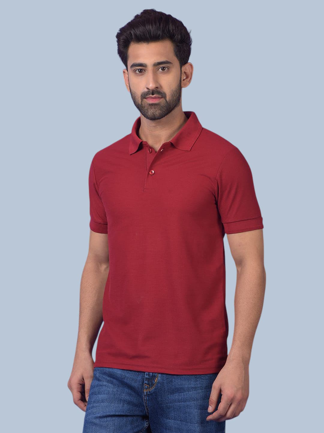 ROYAL MAROON+BLACK POLO COMBO