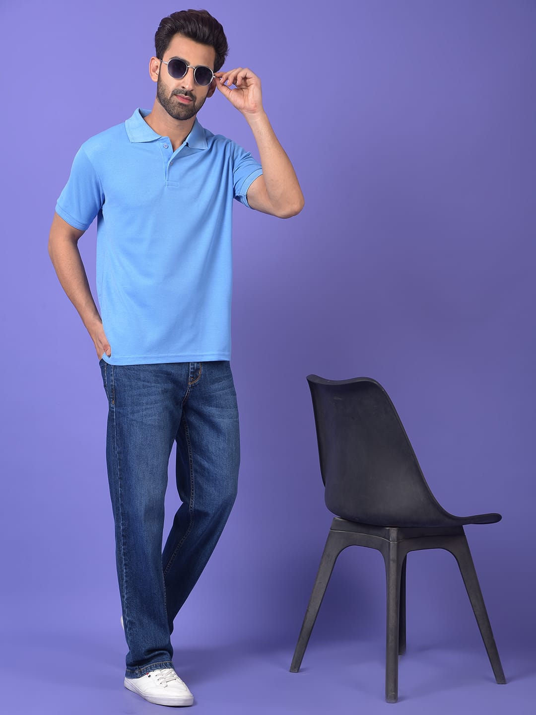 ROYAL  BLACK+SKY POLO COMBO