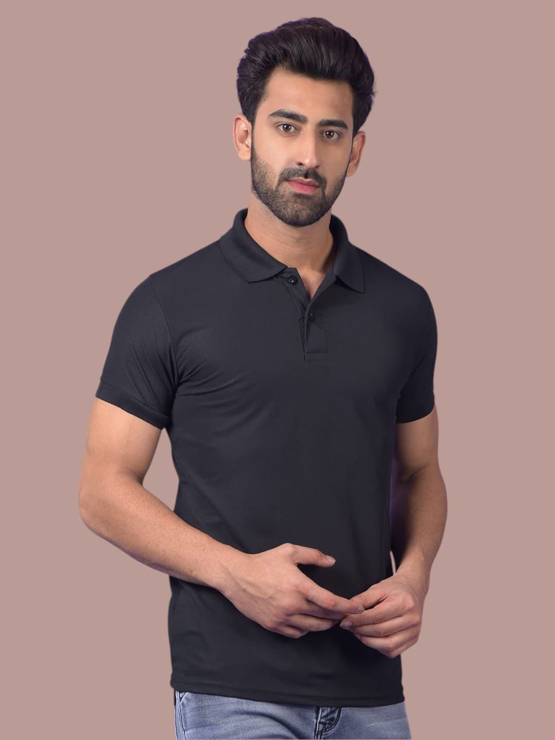 ROYAL BLACK+NEVY POLO COMBO