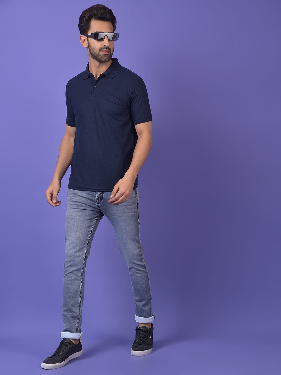 ROYAL BLACK+NEVY POLO COMBO