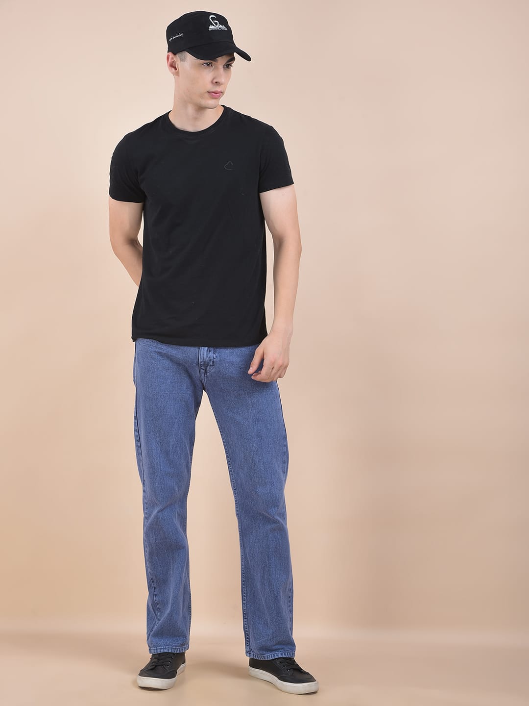 Blue Straight Fit Jeans for Men