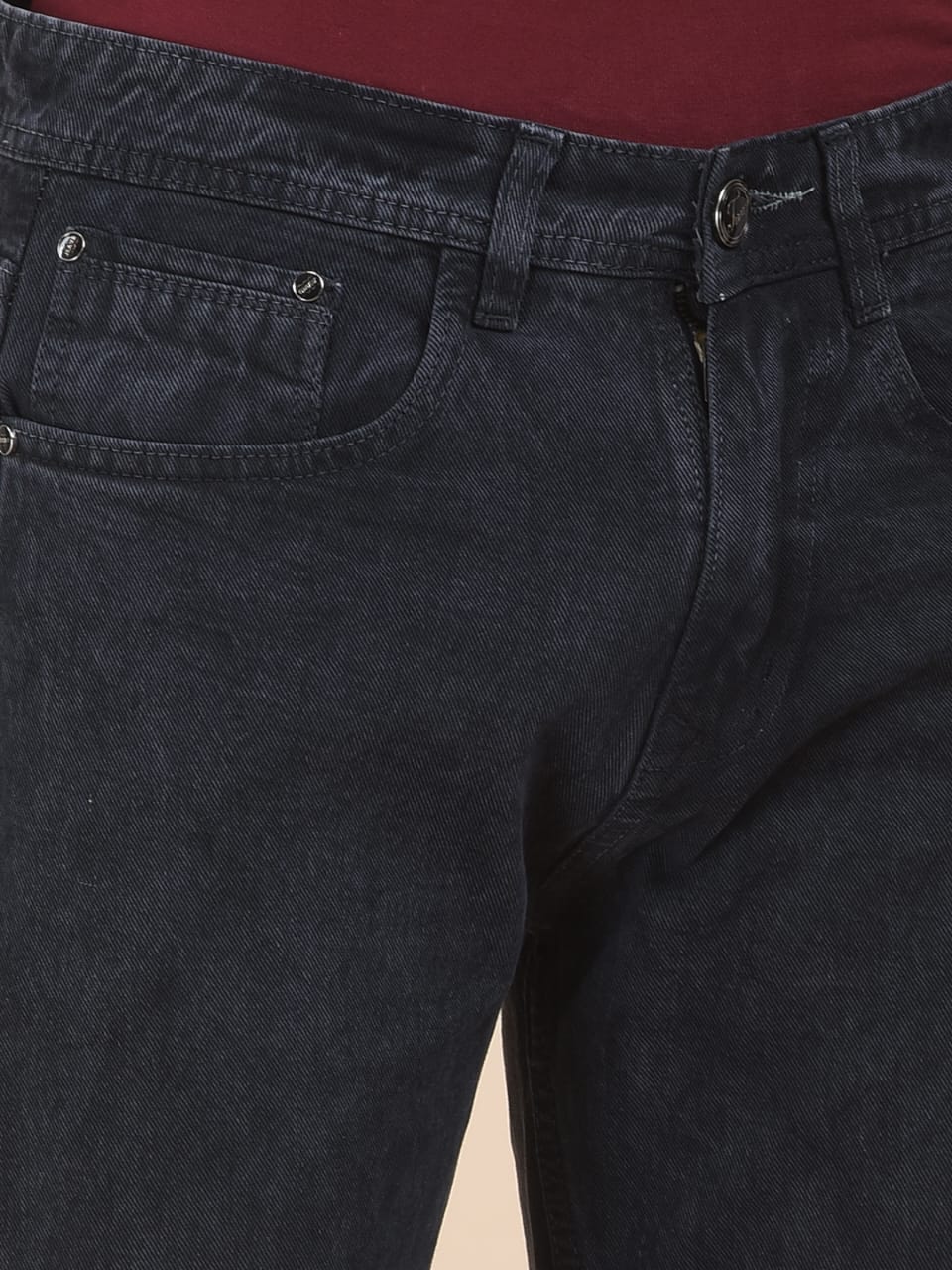 Light Black Straight Fit Jeans for Men